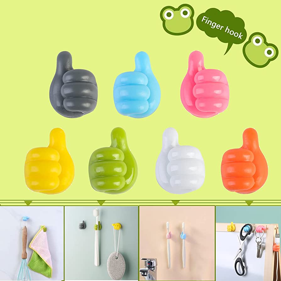 10Pcs Creative Thumbs Up Shape Wall Hook