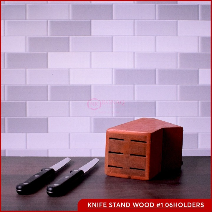 Knife Stand Wood Organizer