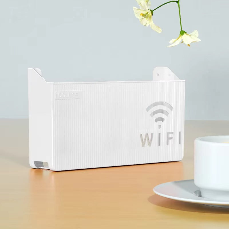 WiFi Router Shelf & Cable Organizer , Power Strips & Cables