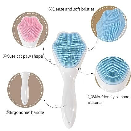1 PCs Silicone Scrubber Brush, Facial Cleansing and Blackhead Scrubber
