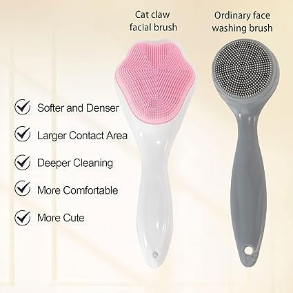 1 PCs Silicone Scrubber Brush, Facial Cleansing and Blackhead Scrubber