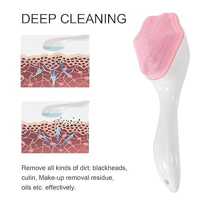 1 PCs Silicone Scrubber Brush, Facial Cleansing and Blackhead Scrubber