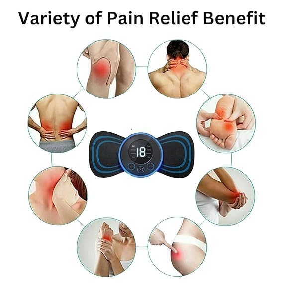 Mini Body Massager Machine – Portable Butterfly Massager for Blood Circulation & Pain Relief