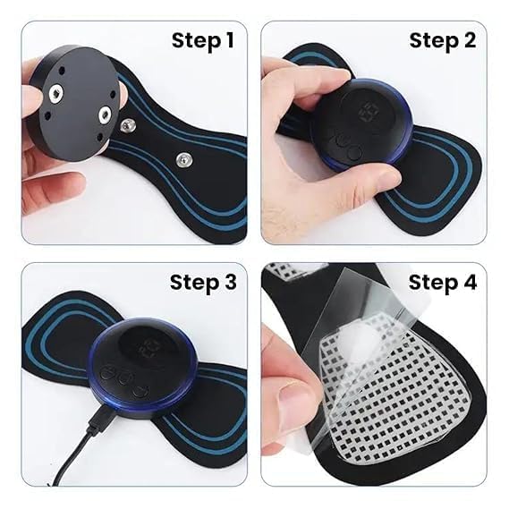 Mini Body Massager Machine – Portable Butterfly Massager for Blood Circulation & Pain Relief
