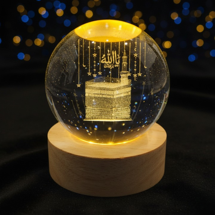 3D Khana Kaba Shape Night Lamp