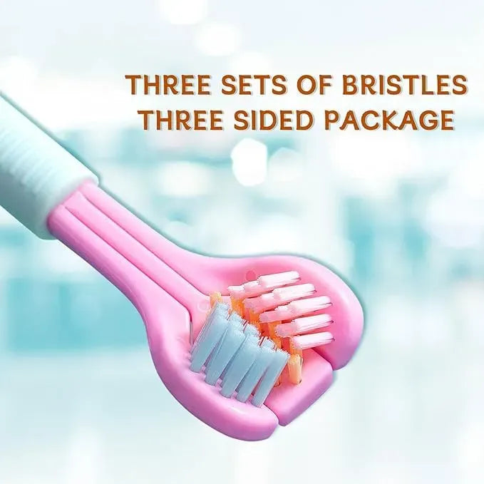 Three-Sided Ultra Soft Bristle Toothbrush