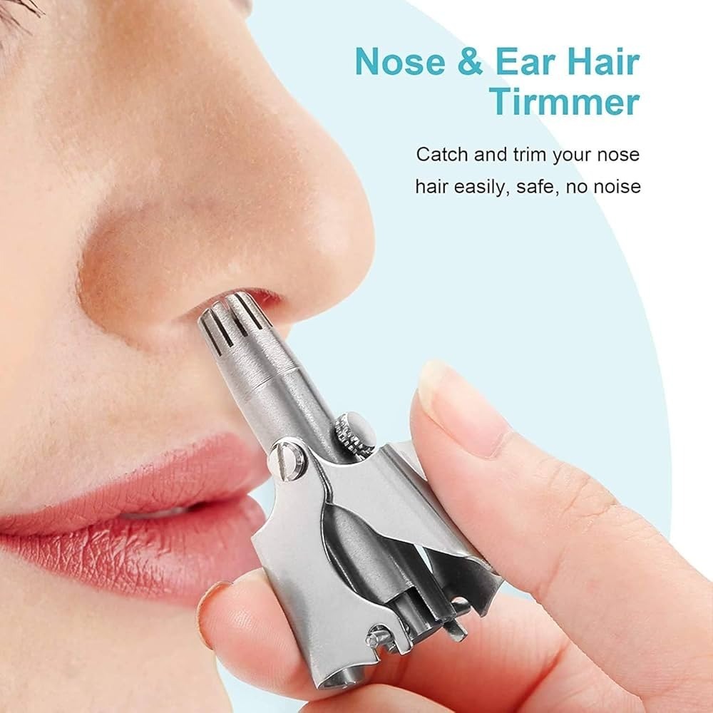 Manual Nose Hair Trimmer, Pain-Free Grooming Tool