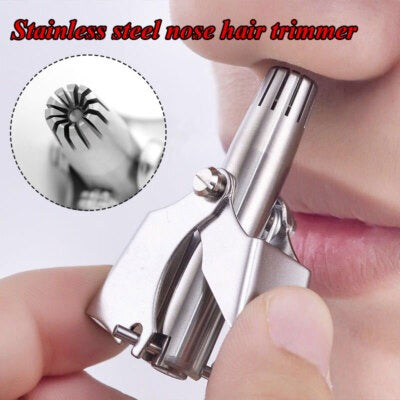 Manual Nose Hair Trimmer, Pain-Free Grooming Tool