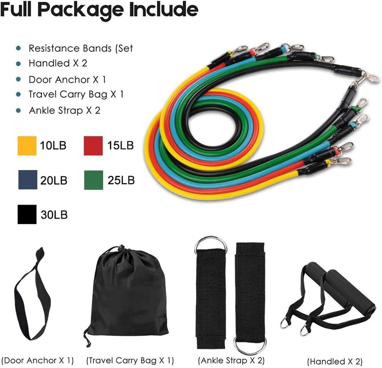 Resistance Bands Set-| Home & Gym Workout