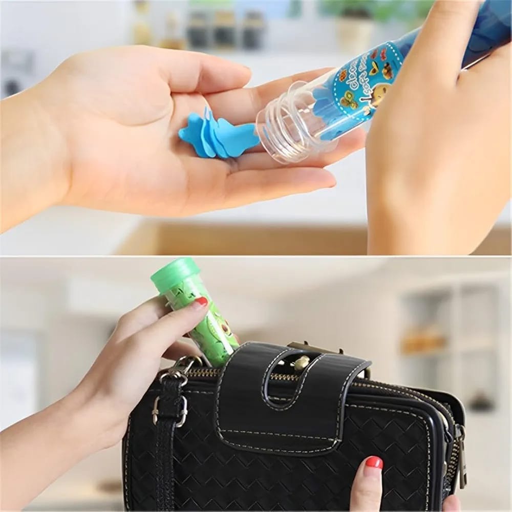 120pcs Disposable Paper Flower Soap Tube | Travel-Friendly Pocket Soap Flakes