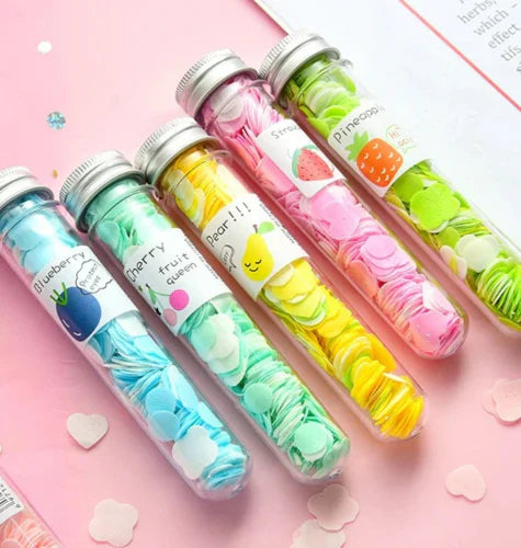 120pcs Disposable Paper Flower Soap Tube | Travel-Friendly Pocket Soap Flakes