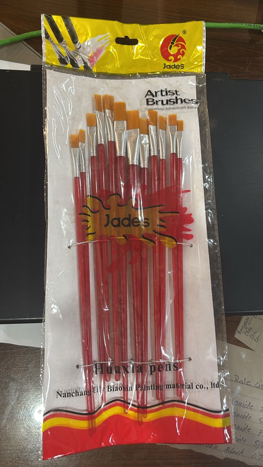 Writing Brush Set 12 Pcs Plastic Handle