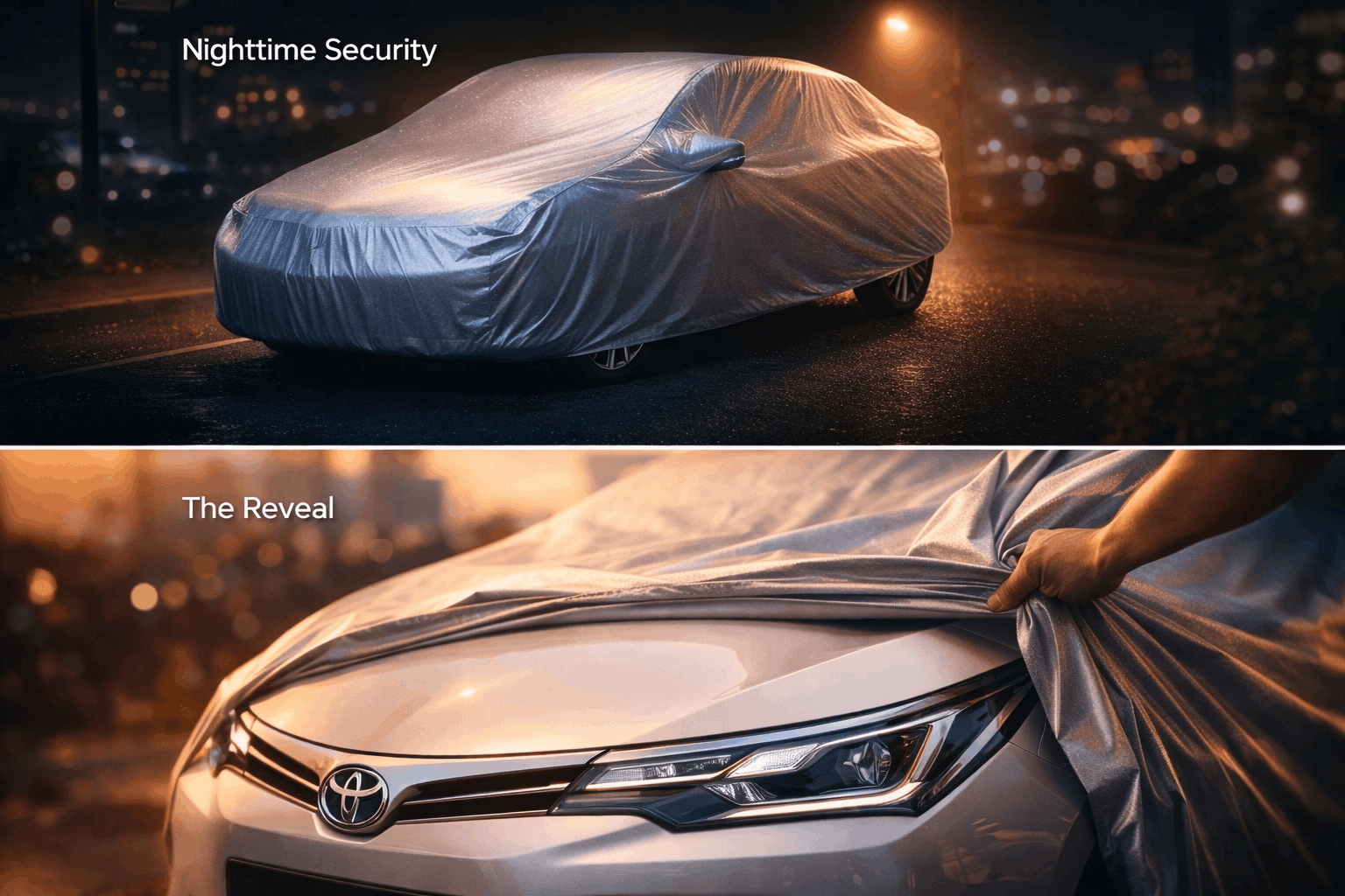 Toyota Corolla (2006–2023) Silver Parachute Car Top Cover