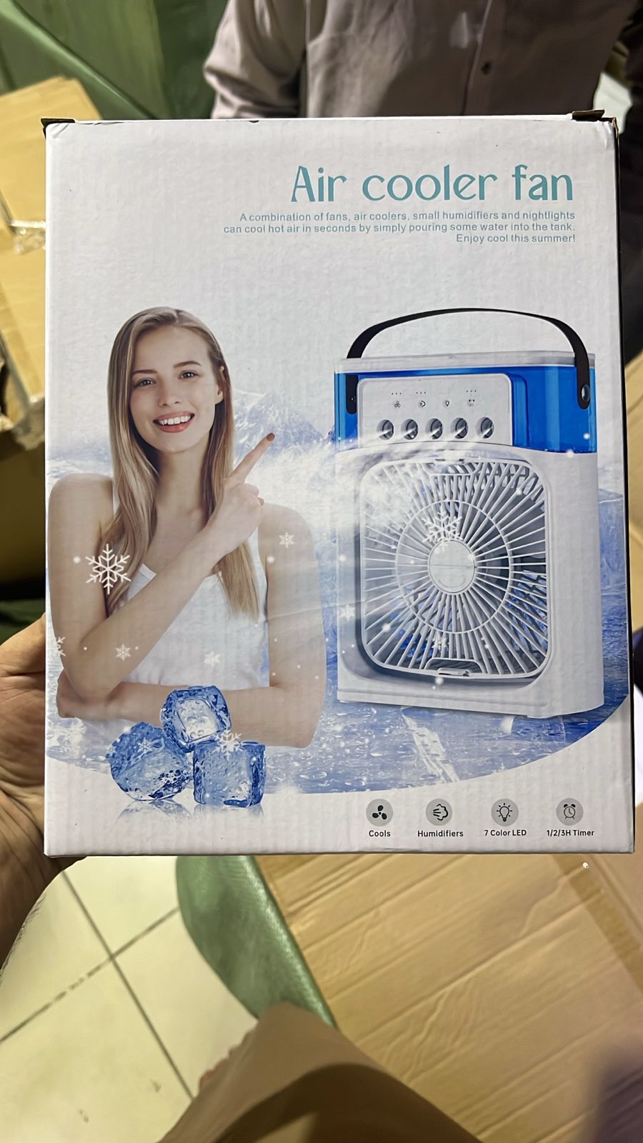 Mini Air Cooler Fan| Portable Household Air Conditioner 3 Speed