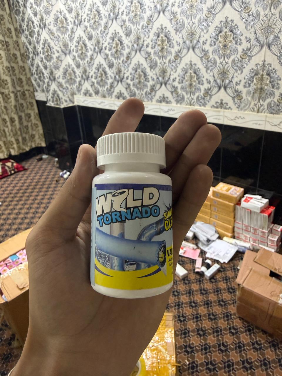 Wild Tornado Sink and Drain Cleaner for Kitchen Toilet Pipeline Quick Cleaning Tool