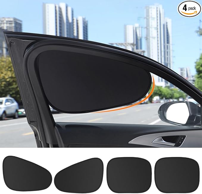 4 Pcs Car Shades Universal Size Sun Protection