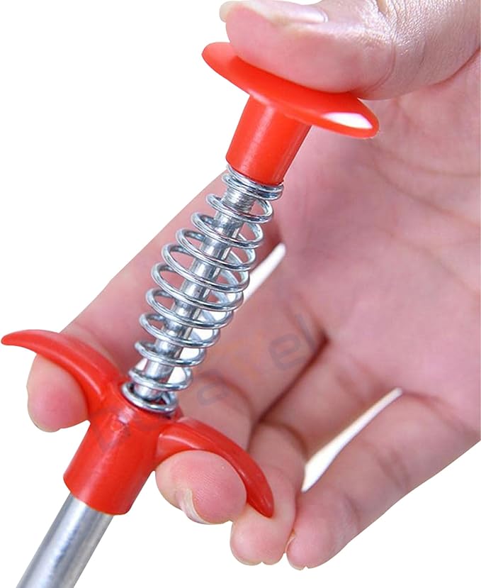 Stainless Steel Sink Wire Drain Cleaner | 60cm Spring Cleaning Stick