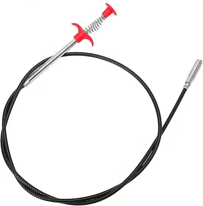 Stainless Steel Sink Wire Drain Cleaner | 60cm Spring Cleaning Stick