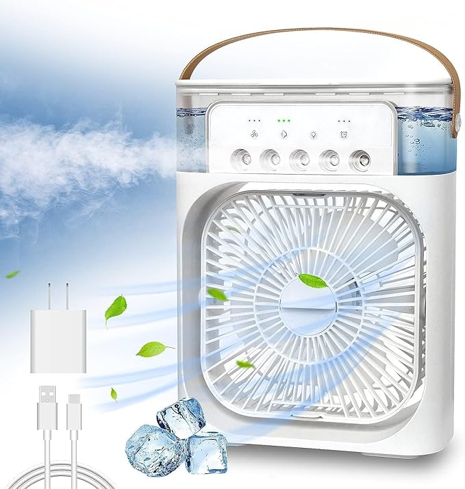 Mini Air Cooler Fan| Portable Household Air Conditioner 3 Speed