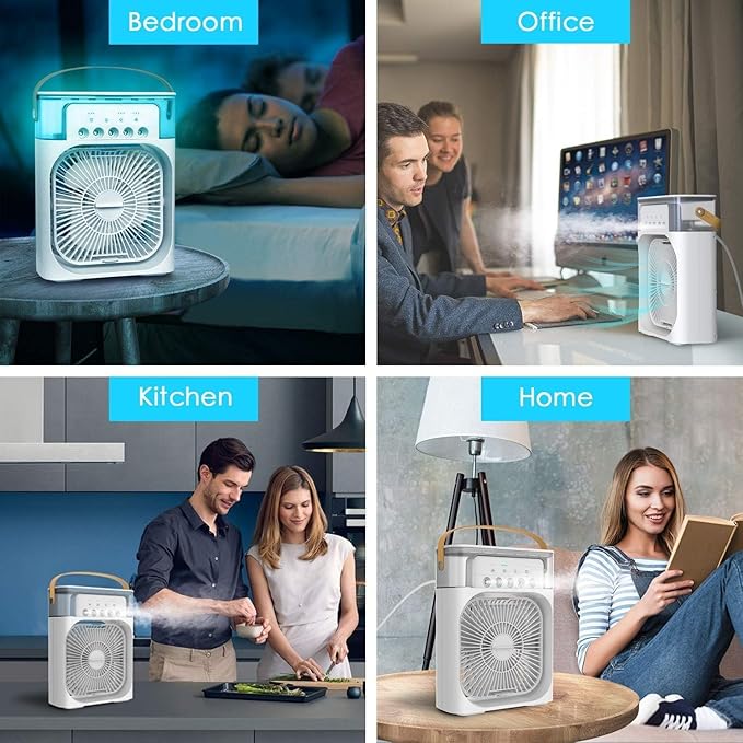 Mini Air Cooler Fan| Portable Household Air Conditioner 3 Speed