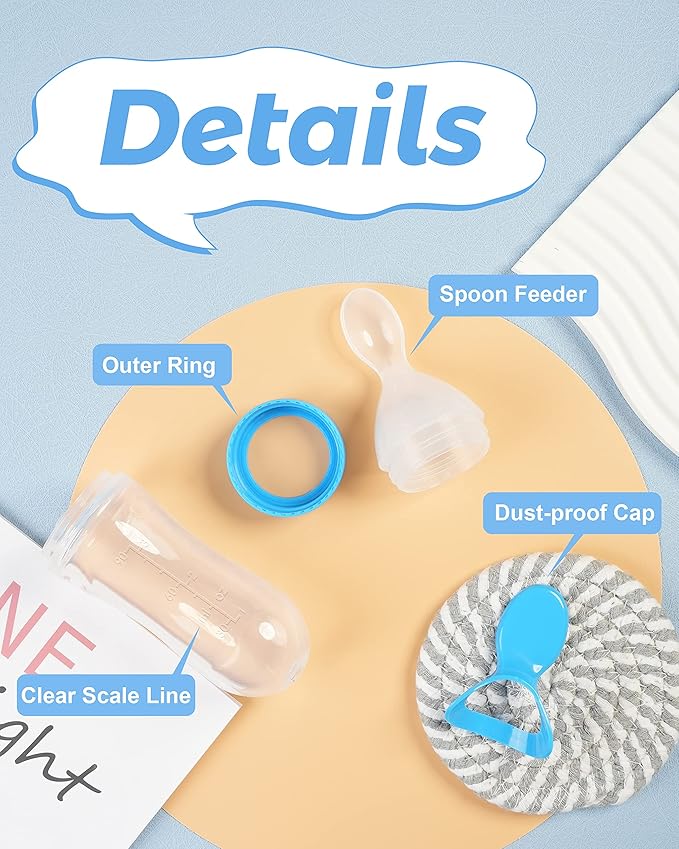 Silicone Bottle Feeding Baby Spoon Feeder (Random Color)