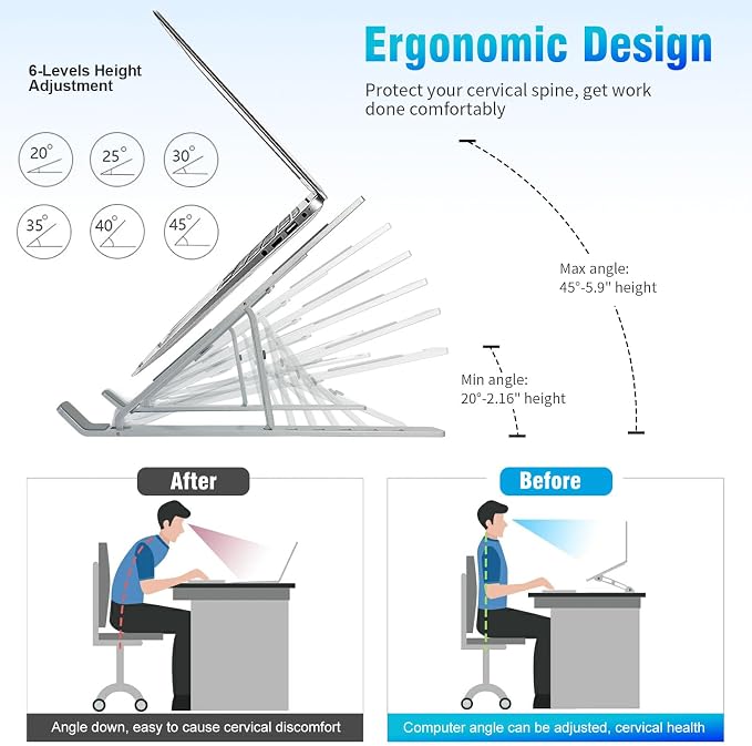 Adjustable Foldable Laptop Stand