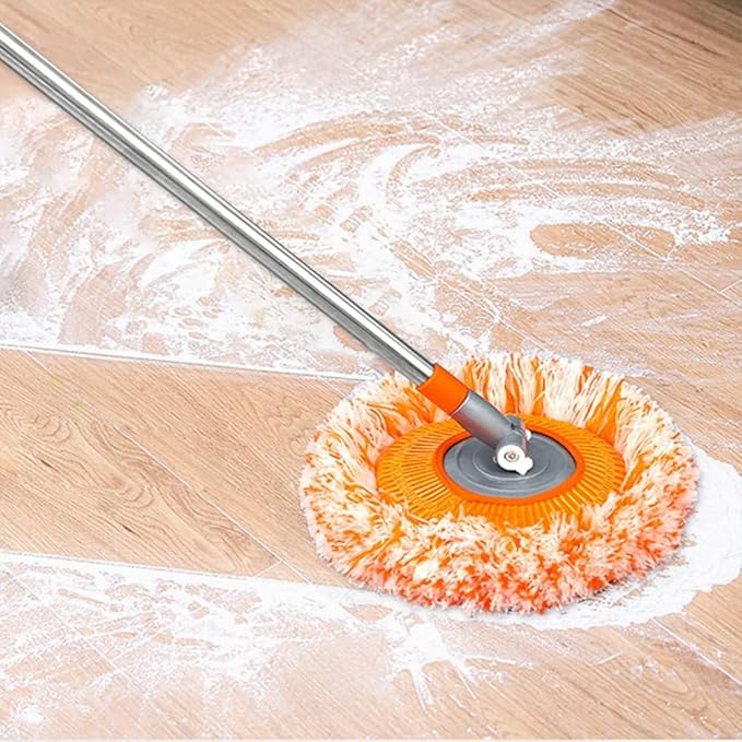 Multi-Functional Spin Mop with Extendable Stainless Steel Handle