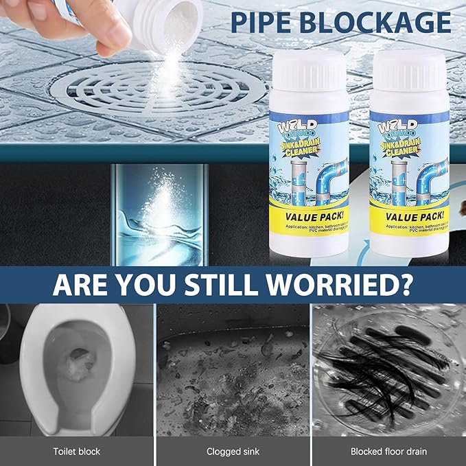 Wild Tornado Sink and Drain Cleaner for Kitchen Toilet Pipeline Quick Cleaning Tool