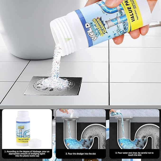 Wild Tornado Sink and Drain Cleaner for Kitchen Toilet Pipeline Quick Cleaning Tool