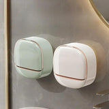 1pc Wall - Mounted Flip - Top Soap Holder with Drain  - draining for Shower, Bath & Kitchen -Random Colour